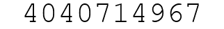 Number 4040714967.