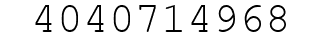 Number 4040714968.