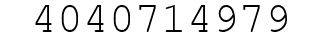 Number 4040714979.
