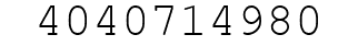 Number 4040714980.