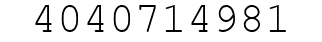 Number 4040714981.