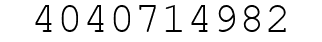 Number 4040714982.