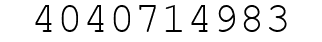 Number 4040714983.