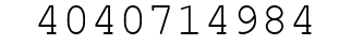 Number 4040714984.