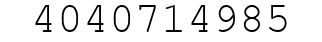 Number 4040714985.