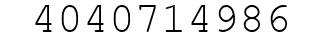 Number 4040714986.