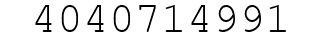 Number 4040714991.