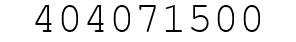 Number 404071500.
