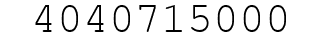 Number 4040715000.