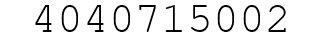 Number 4040715002.