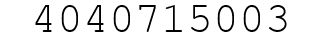 Number 4040715003.