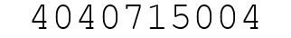 Number 4040715004.