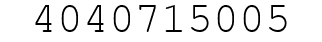 Number 4040715005.