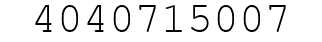 Number 4040715007.
