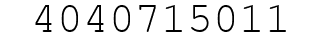 Number 4040715011.