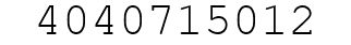 Number 4040715012.