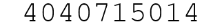 Number 4040715014.