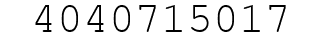 Number 4040715017.