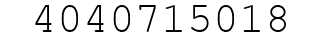 Number 4040715018.
