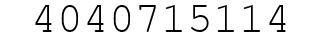 Number 4040715114.