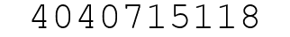 Number 4040715118.