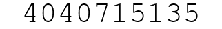 Number 4040715135.