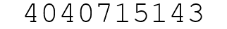 Number 4040715143.