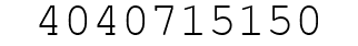 Number 4040715150.