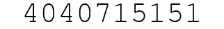 Number 4040715151.