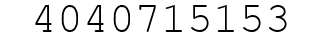 Number 4040715153.