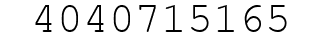 Number 4040715165.