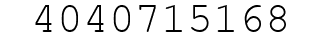 Number 4040715168.