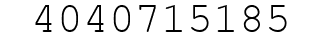 Number 4040715185.