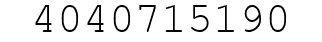 Number 4040715190.