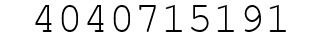 Number 4040715191.