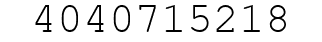 Number 4040715218.