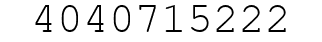 Number 4040715222.