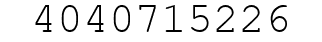 Number 4040715226.