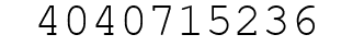 Number 4040715236.
