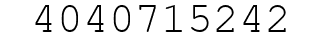 Number 4040715242.