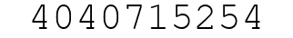 Number 4040715254.