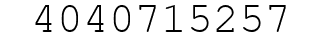 Number 4040715257.