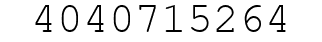 Number 4040715264.