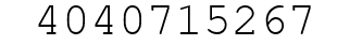 Number 4040715267.