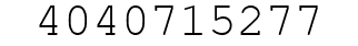 Number 4040715277.