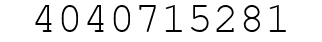 Number 4040715281.