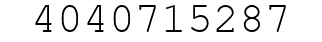 Number 4040715287.