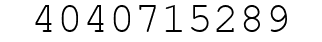 Number 4040715289.