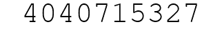 Number 4040715327.