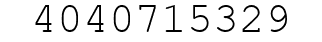Number 4040715329.